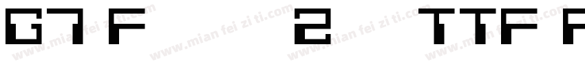G7 Fantasy Zone TTF Regular字体转换